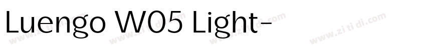 Luengo W05 Light字体转换